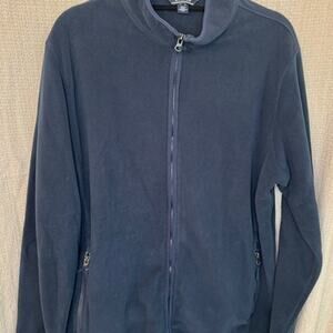 Lands' End. Preloved Fleece Jacket. Navy blue. Men's XL